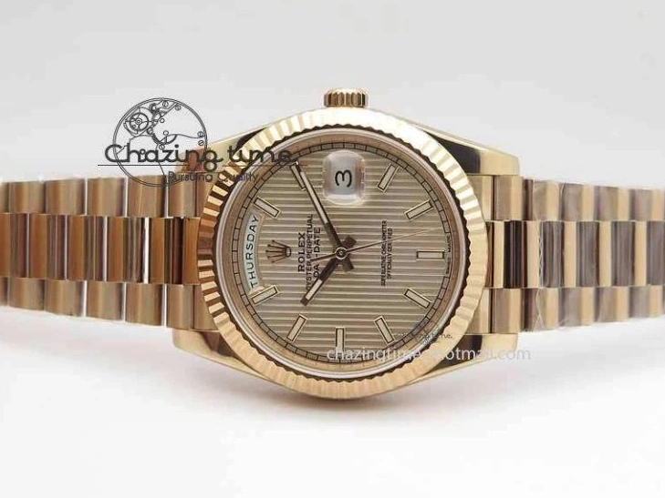 RG Best RG 228239 40mm Edition Day-Date RG Bracelet Dial Noob 1:1 President On A3255 0404